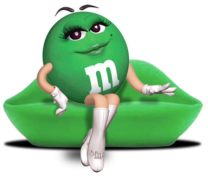 Who doesn't like green MM's anyway She's so cute