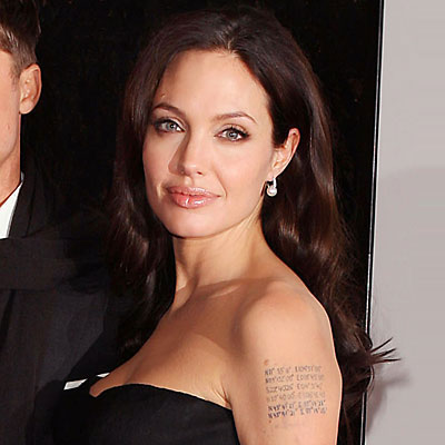 Angelina Jolie Celebrity Tattoo Pioneer